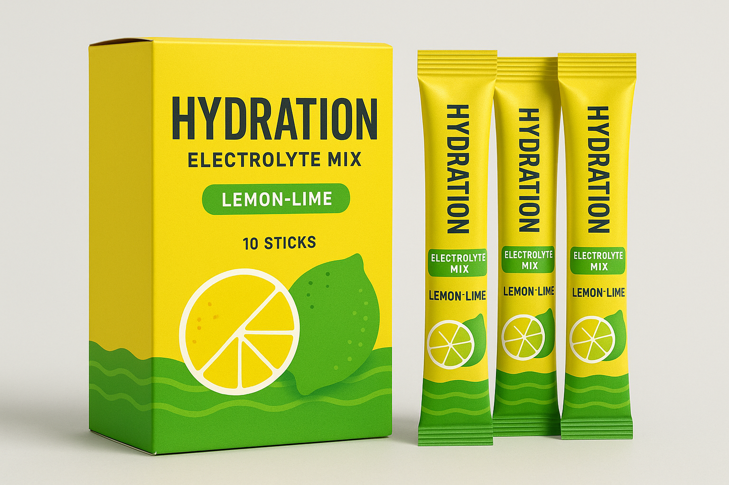 Hydration Electrolyte Mix — Lemon-Lime (10 sticks)