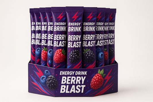 Energy Drink Sachets — Berry Blast (12 sticks)