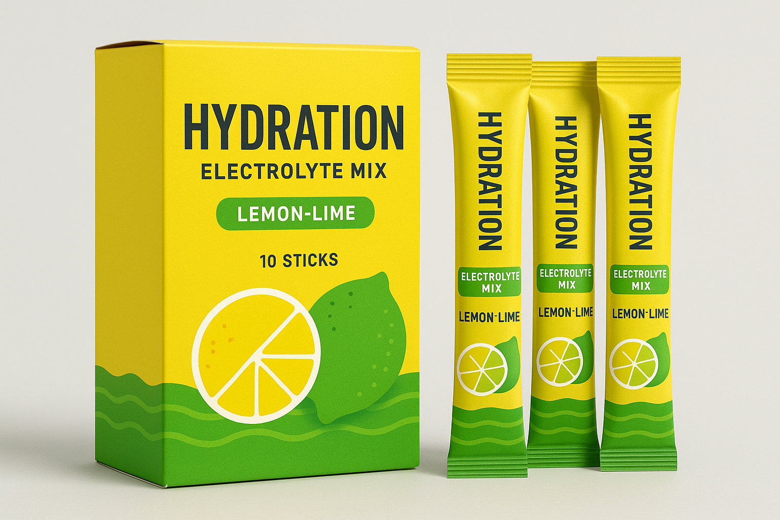 Hydration Electrolyte Mix — Lemon-Lime (10 sticks)