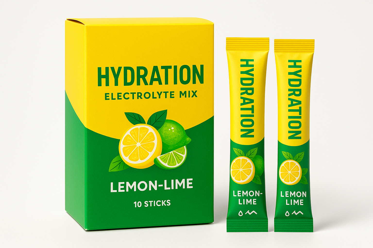Hydration Electrolyte Mix — Lemon-Lime (10 sticks)
