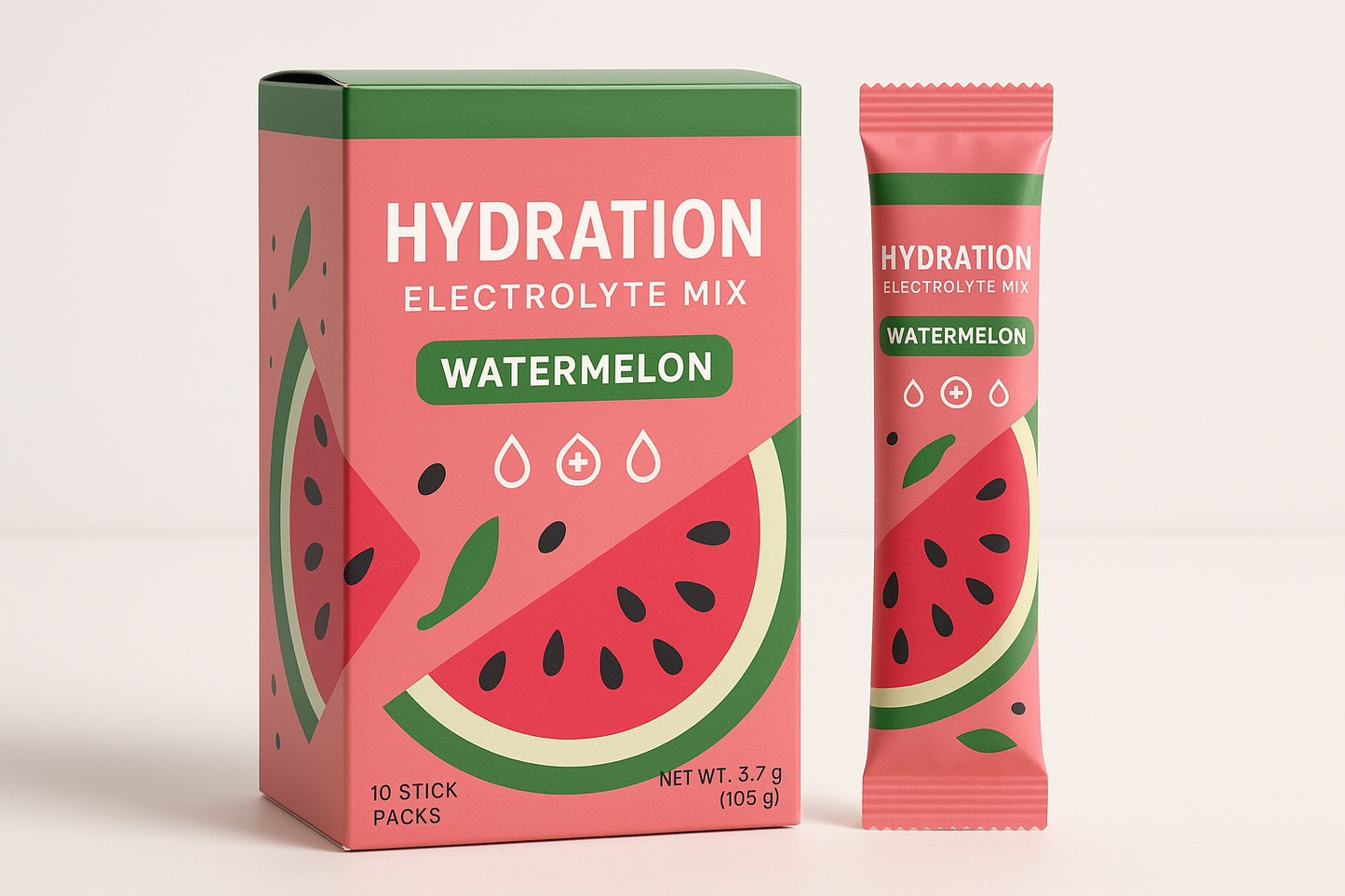 Hydration Electrolyte Mix — Watermelon (10 sticks)