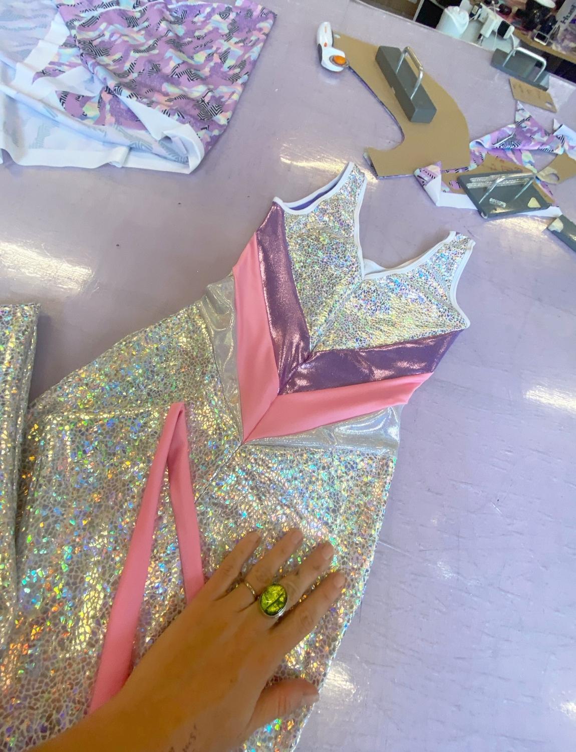 Burnt Soul custom catsuit in luna fabric 